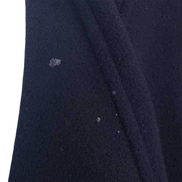 Peter James Wool Cashmere Blend Peacoat Small Navy Blue Full Zip Button Crest - Picture 8 of 12